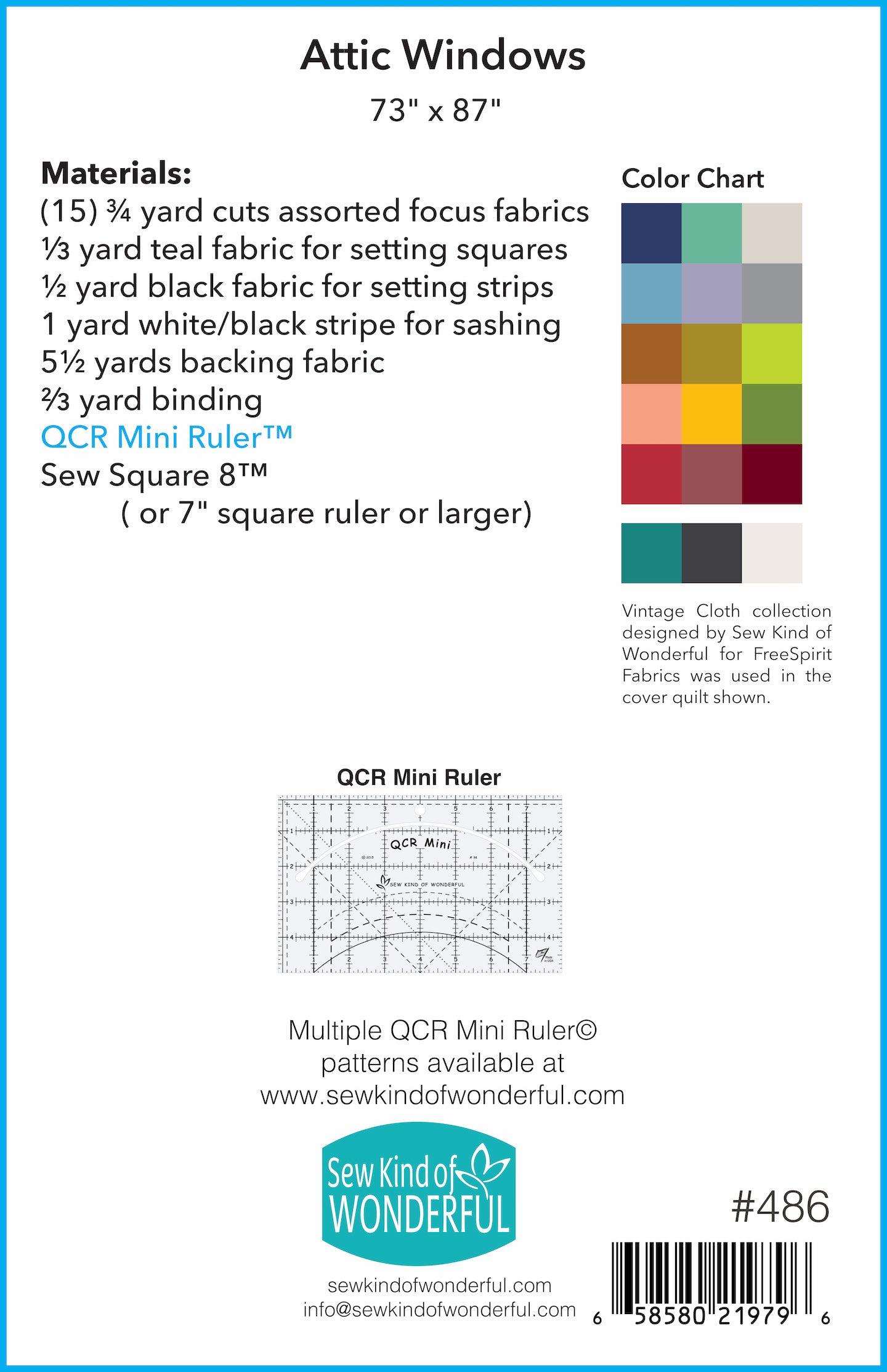 Attic Windows Quilt Pattern (PDF)