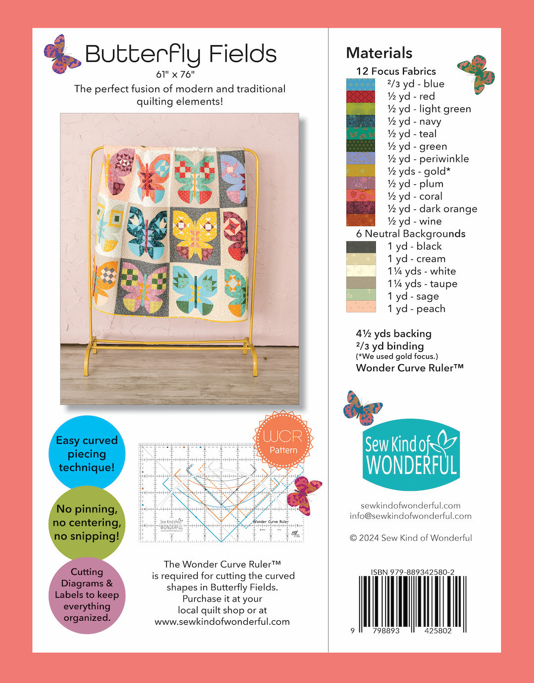 Butterfly Fields Pattern (3-Pack)