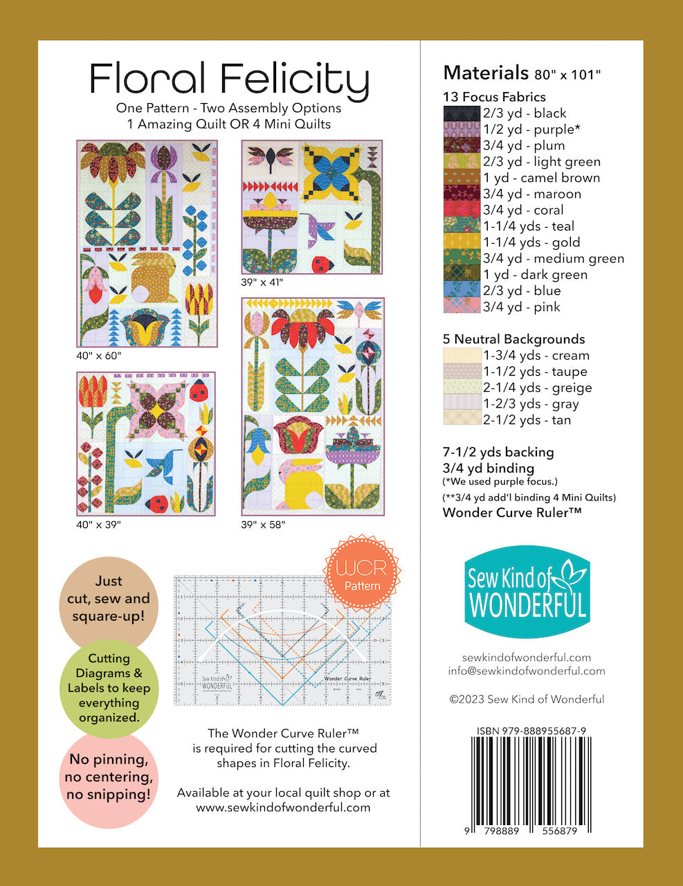 Floral Felicity Book and Ruler Combo