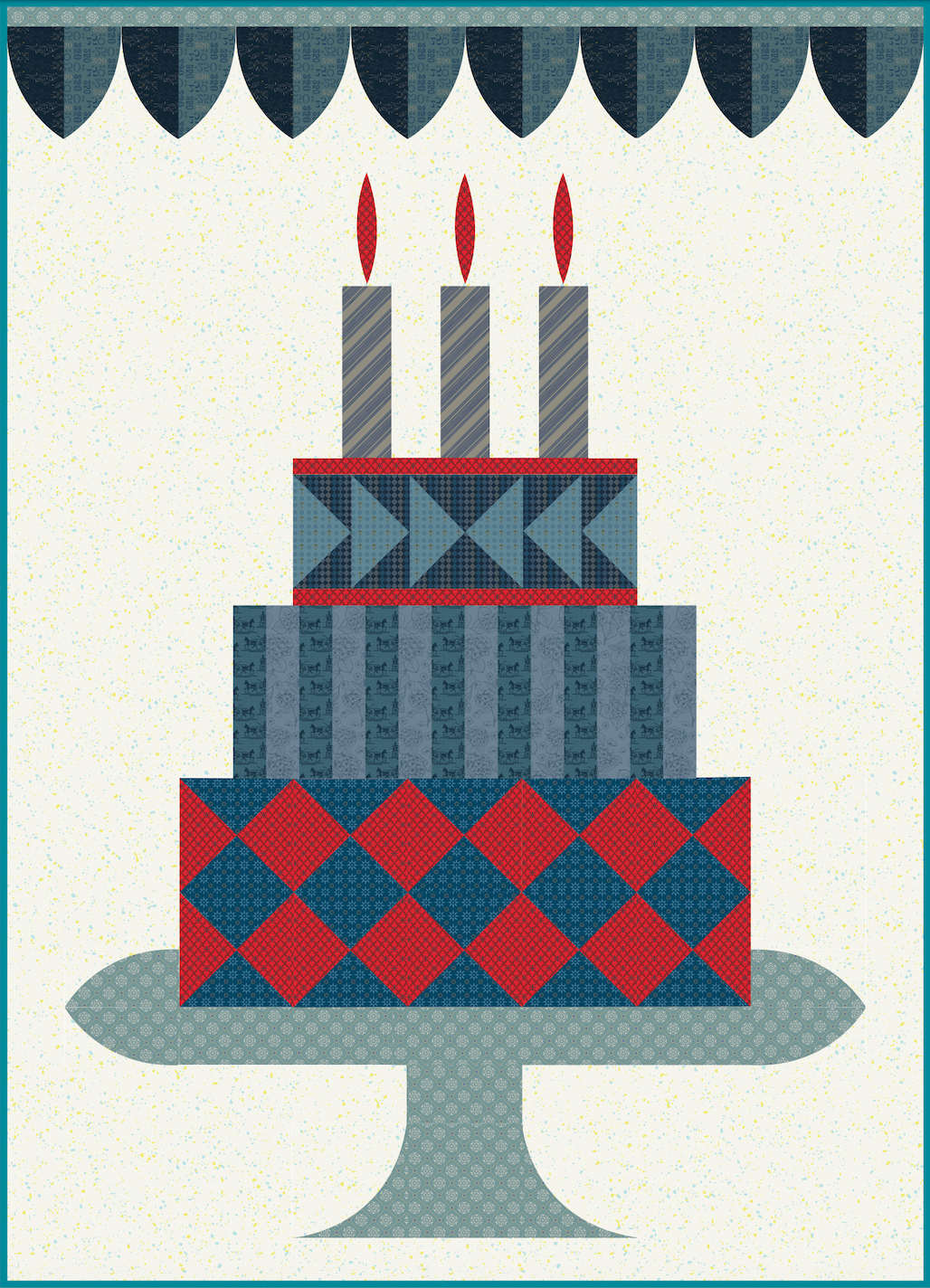 Posh Party Quilt Kit in Primitive Cloth (Ships December 2025)