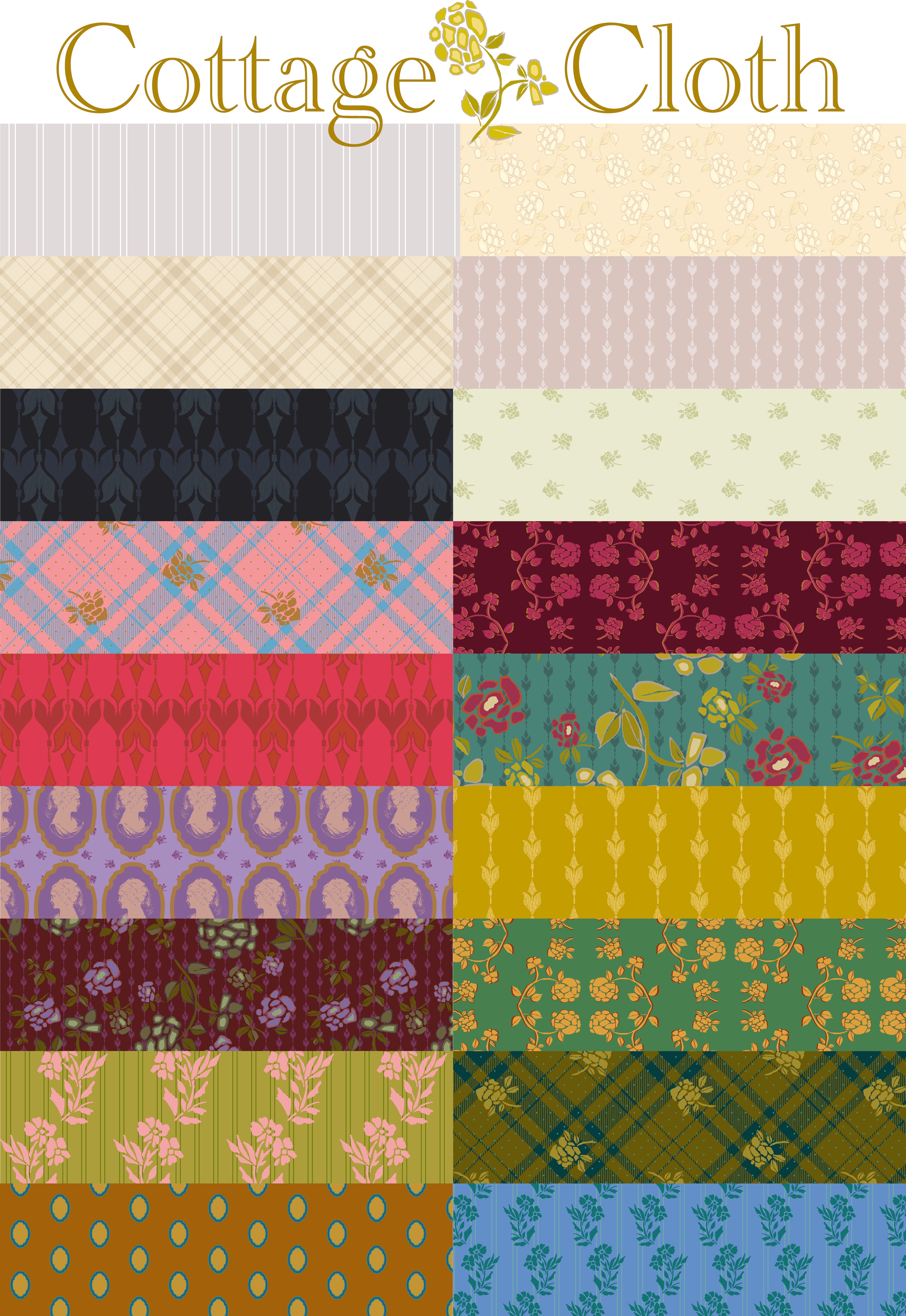 Cottage Cloth - Floral Felicity Quilt Kit