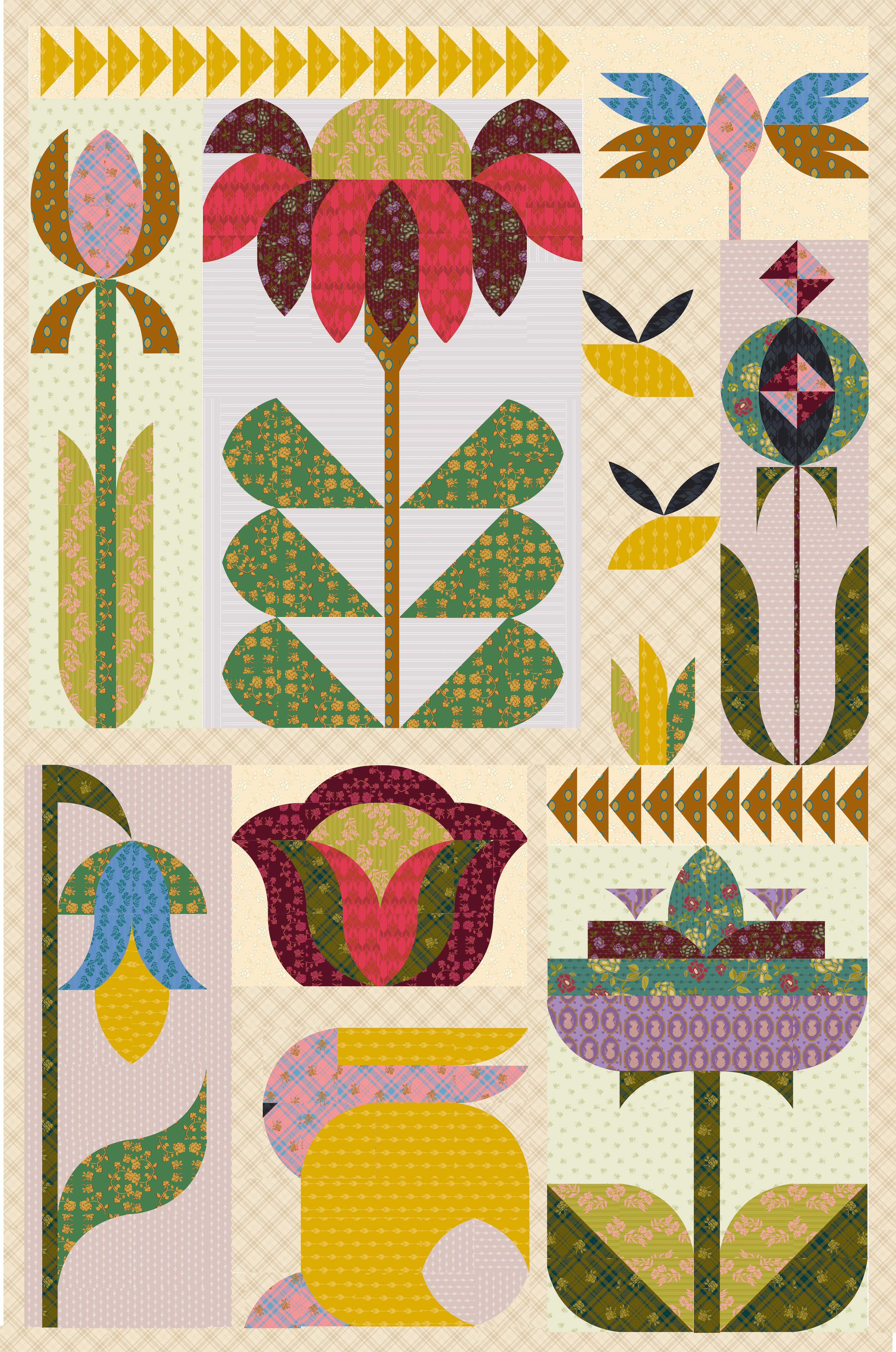 Cottage Cloth - Floral Felicity Quilt Kit