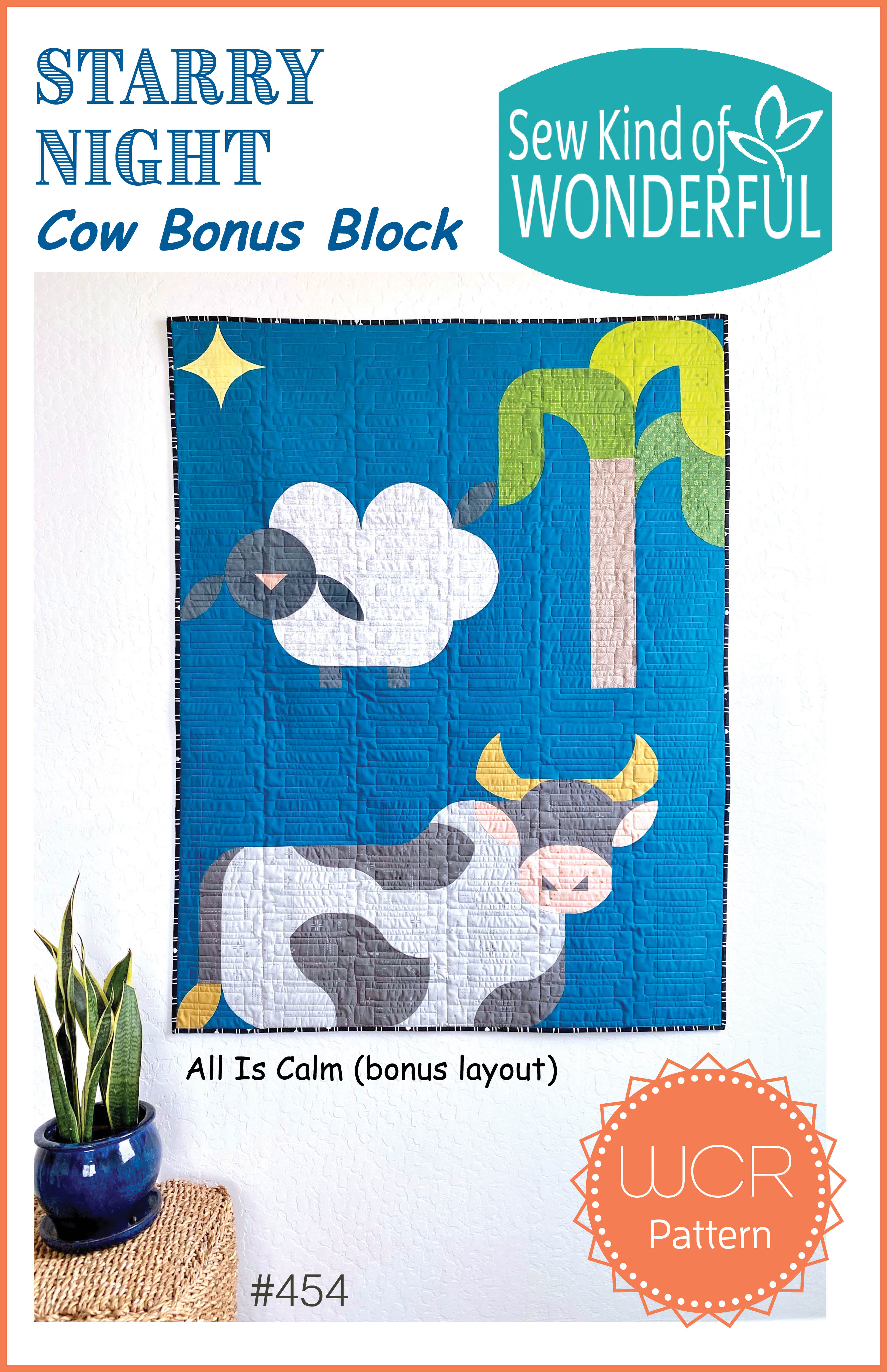 Starry Night Cow Bonus Block (Paper)