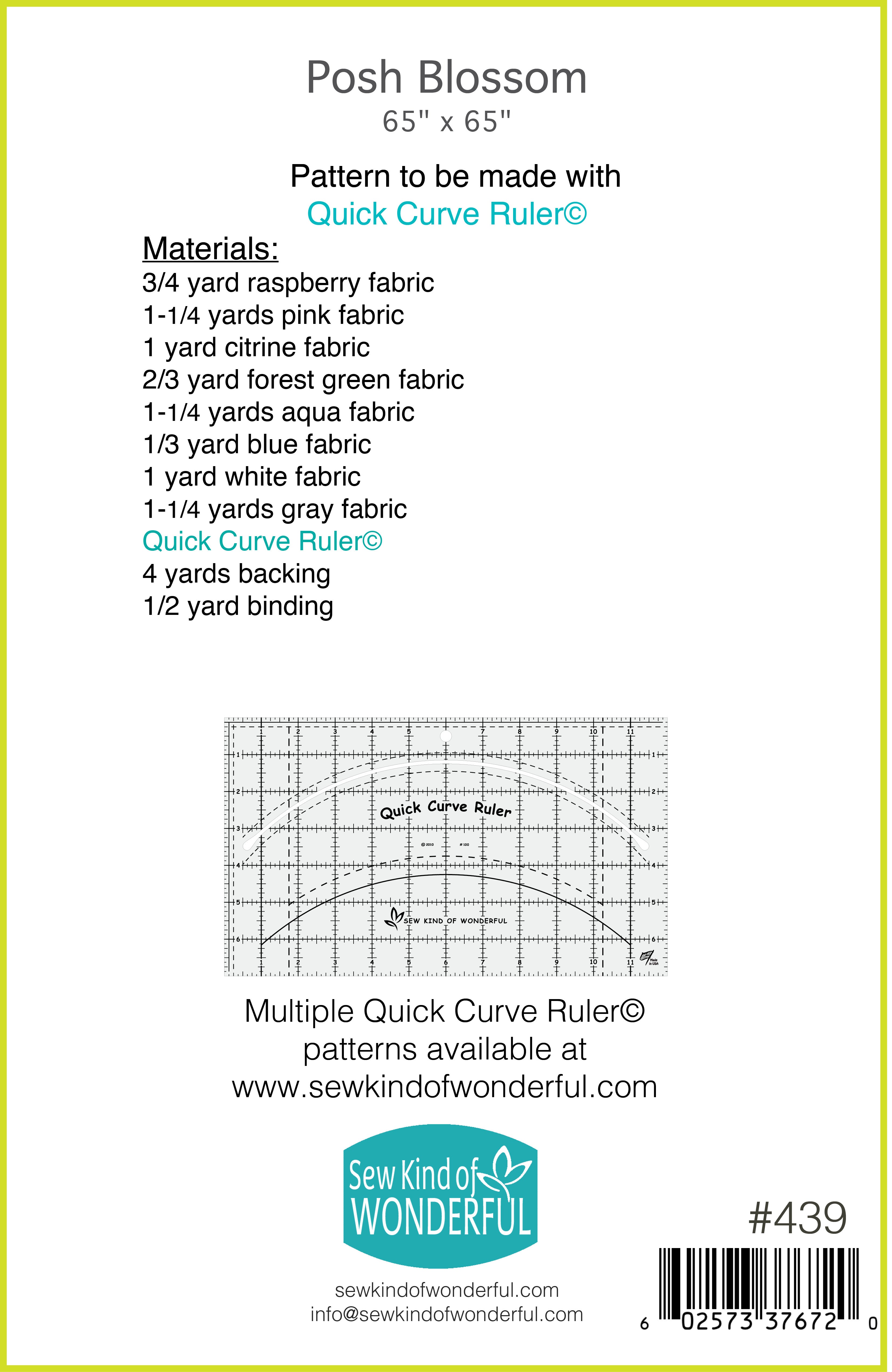 Quick Curve Ruler Patterns – Sew Kind of Wonderful