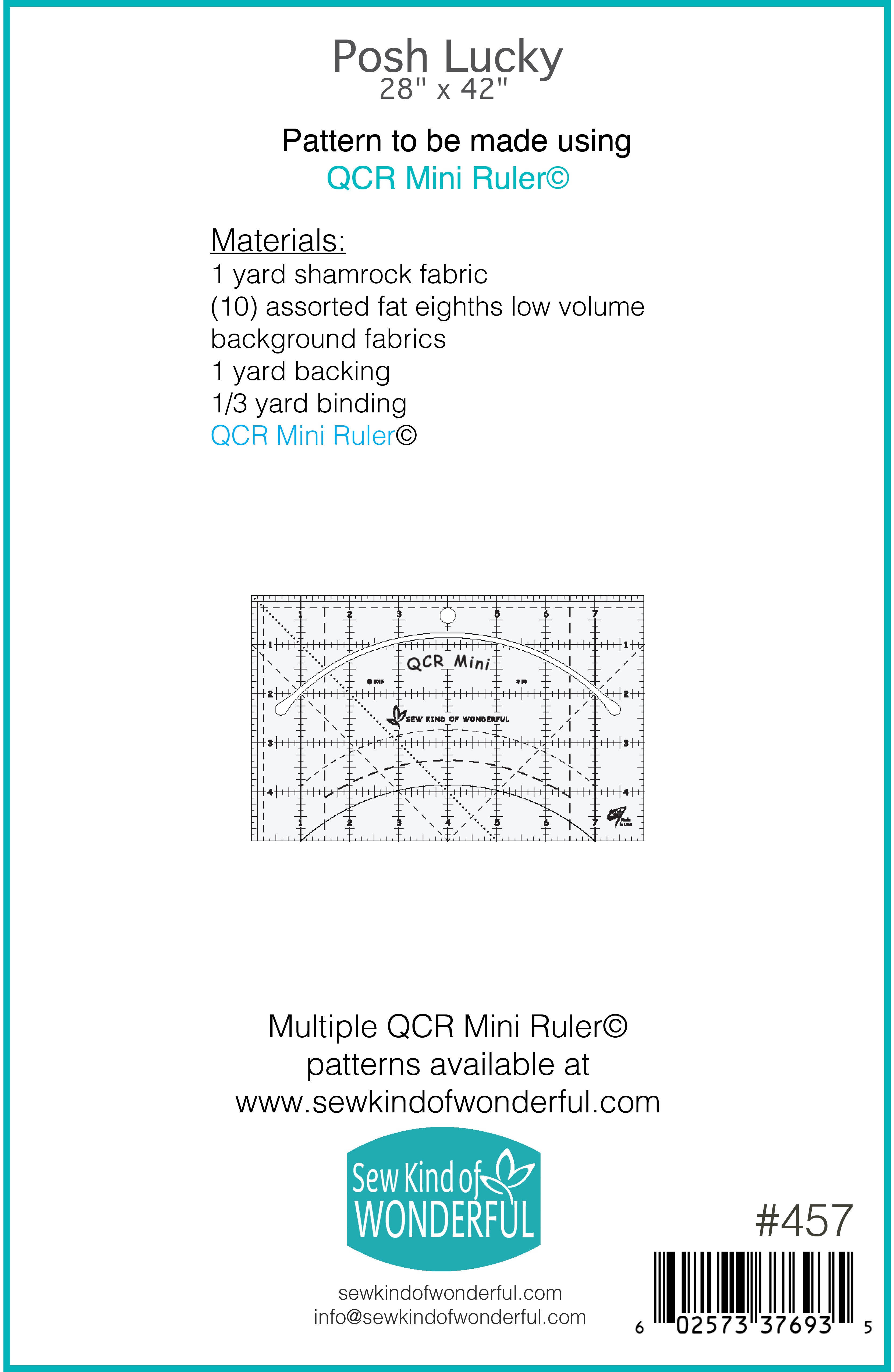 QCR Mini Ruler Patterns – Sew Kind of Wonderful