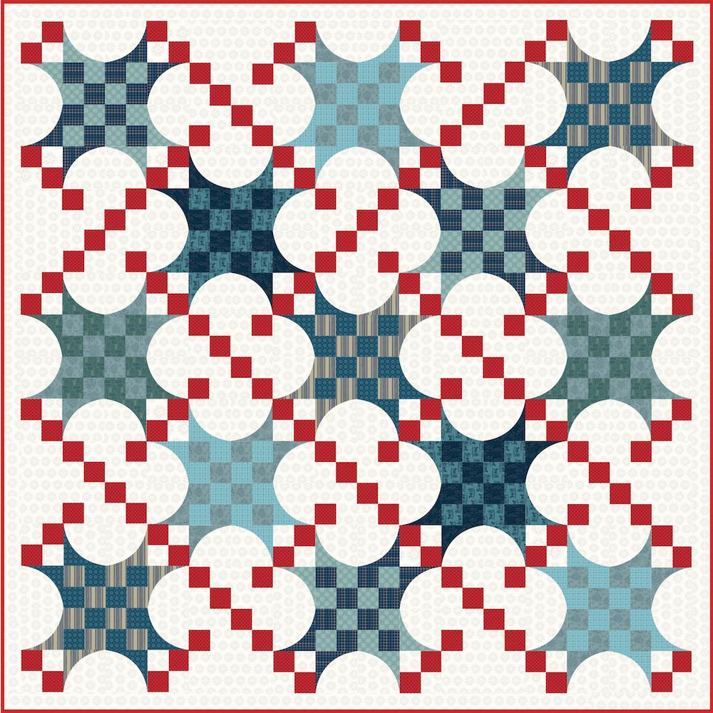 Checkers & Chains Quilt Kit in Primitive Cloth (Ships December 2025)