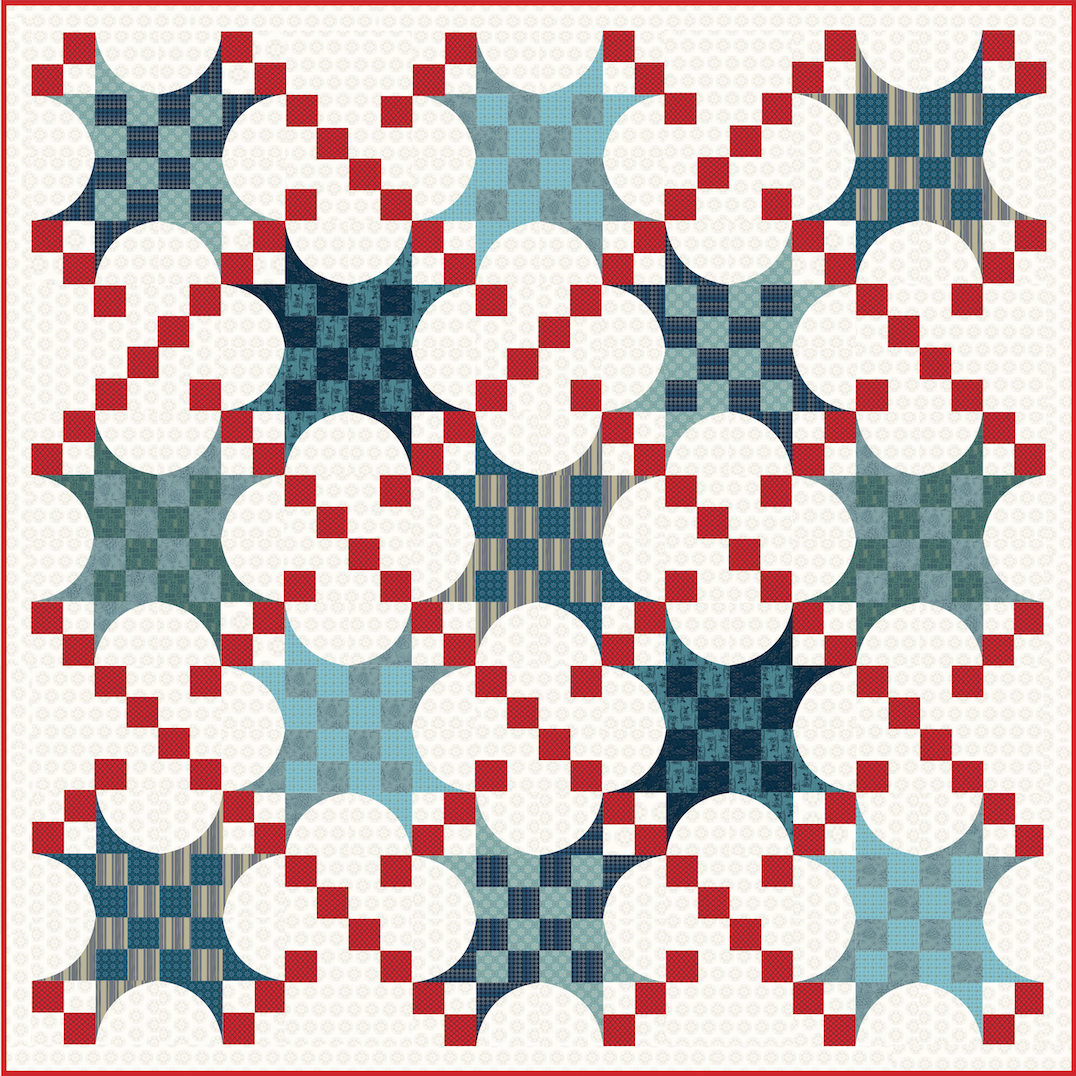 Checkers & Chains Quilt Kit in Primitive Cloth (Ships December 2025)