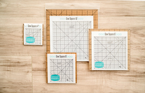 Sew Square Ruler Set (4"-6"-8"-10")