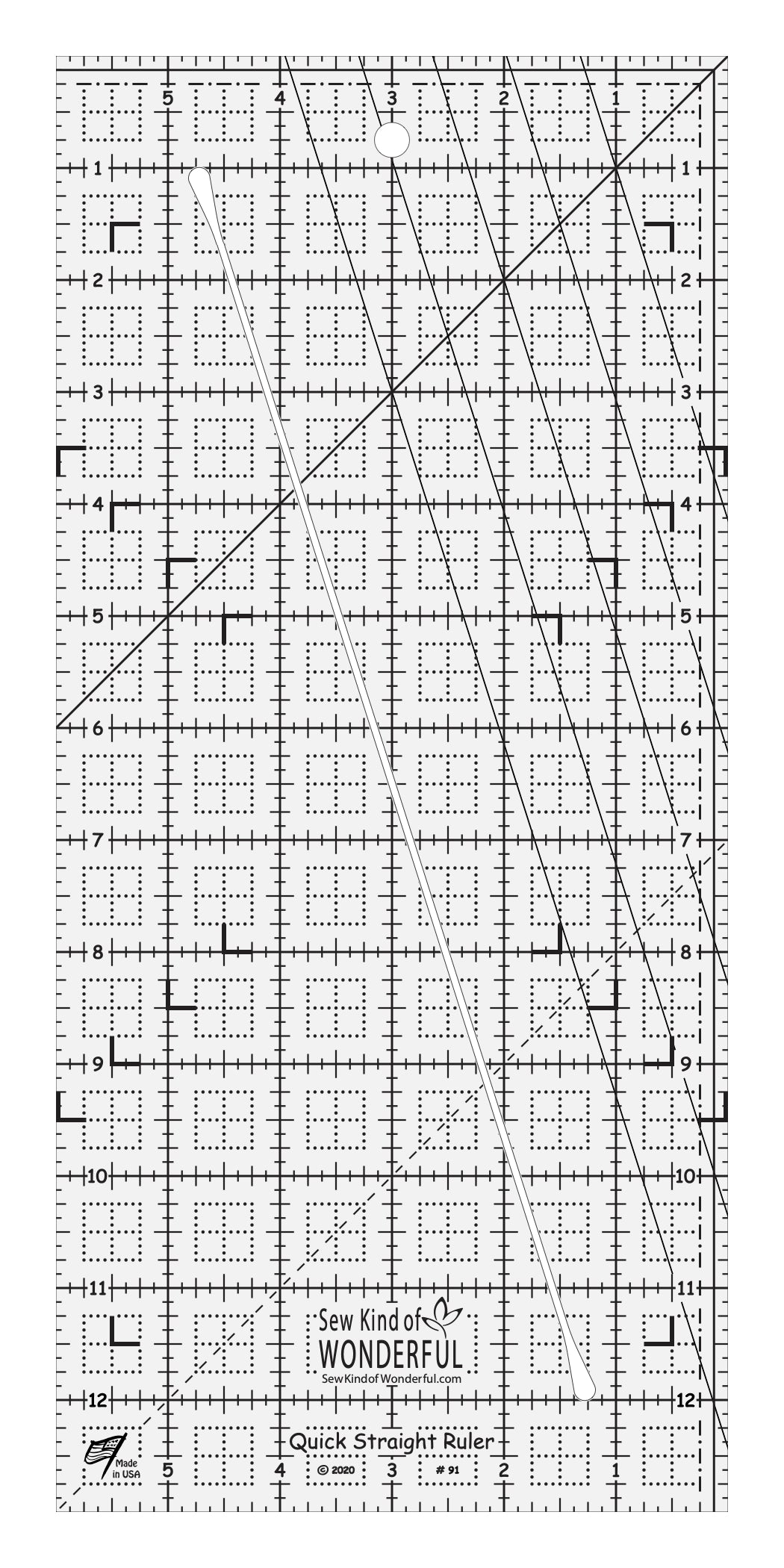 Household Sew Straight Ruler Tool For Quilting Pathcwork Project