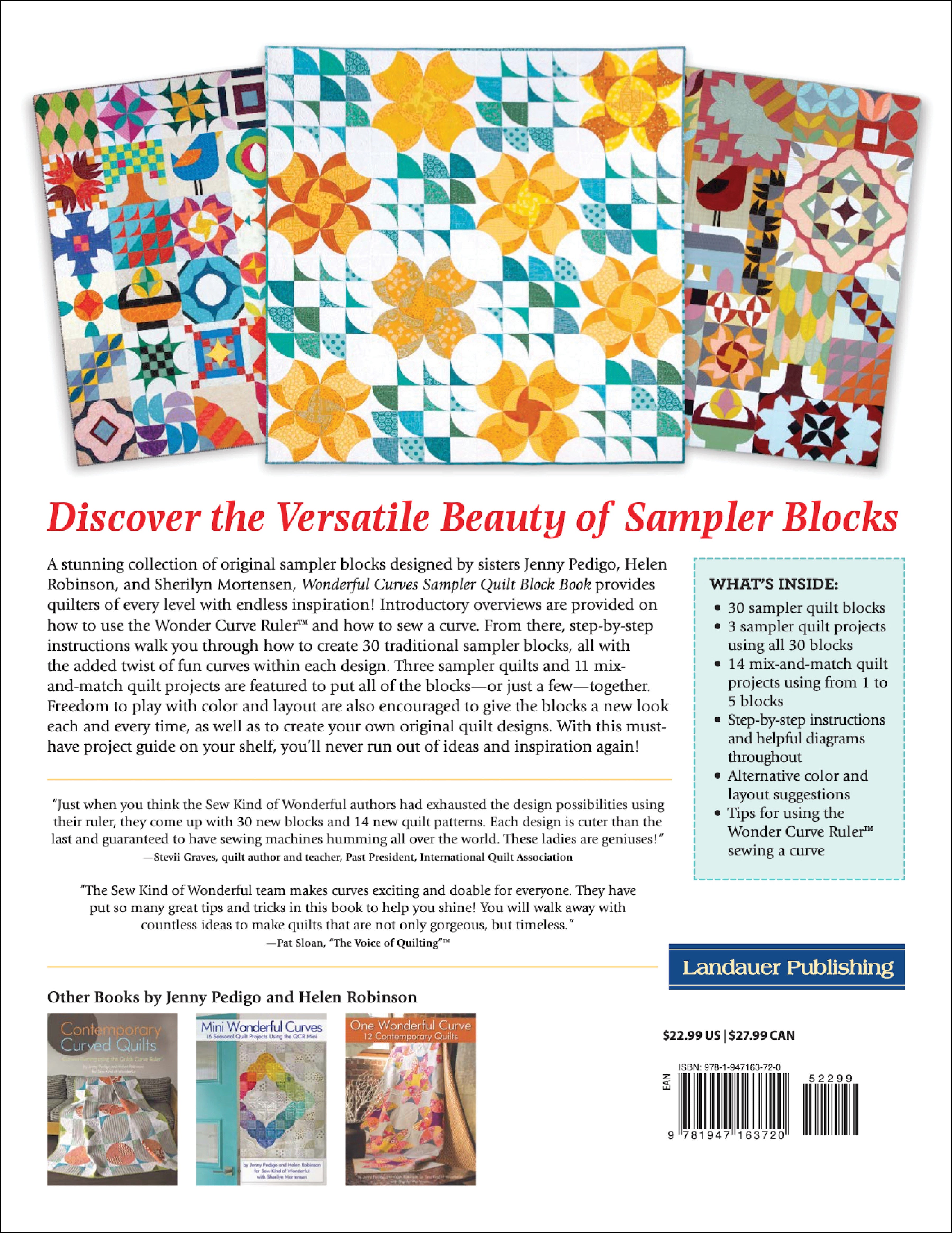 Wonderful Curves Sampler Quilt Block Book